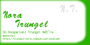 nora trungel business card
